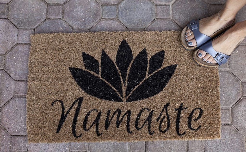 Regalo de yoga alfombra namaste