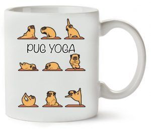 taza de yoga perrito regalo para yogis